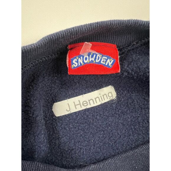 Vintage Christmas Holiday Puff Print Crewneck Sweatshirt - S - Picture 3 of 7